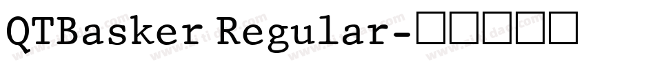 QTBasker Regular字体转换